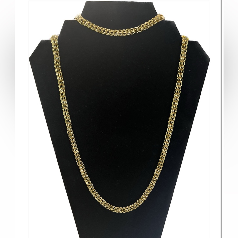 Crown Trifari gold set ,necklace, bracelet